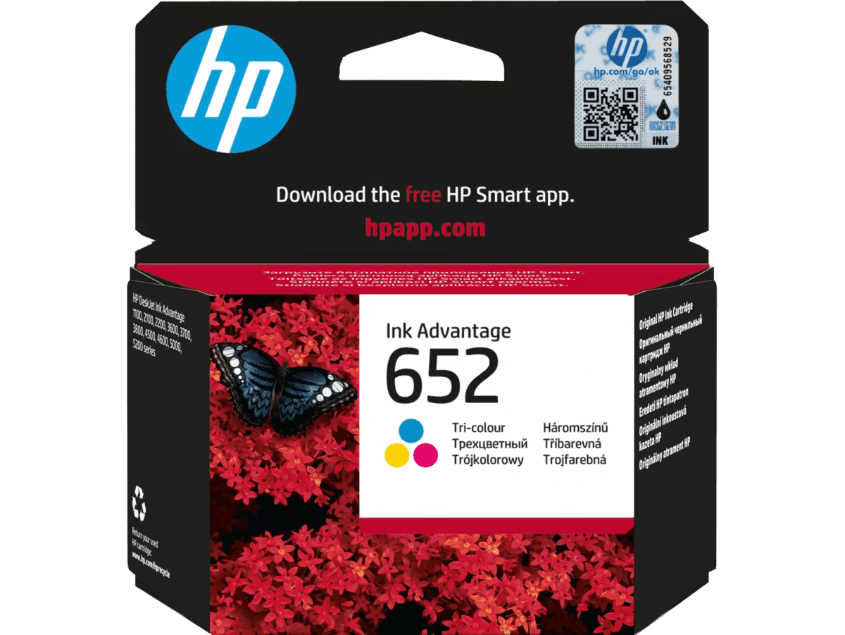 HP 652 Tri-color Original Ink Advantage Cartridge